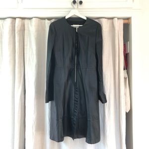 Amazing Leather coat. Leather dress